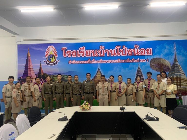 วันที่ 23 พฤษภาคม 2567 ภายใต้การอำนวยการของ พ.ต.อ.มนัสชัย อินทร์เถื่อนผกก.สภ.ภูพิงคราชนิเวศน์,พ.ต.ท.จิรัฐติพงษ์ เลิศวิริยานันท์รอง ผกก.ป.ฯ, มอบหมายให้ พ.ต.ต.เจษฎา พันธุ์แก้ว สวป.(ชส.)ฯ พร้อมชุด ชมส. นสต.ฝึกงาน เข้าตรวจเยี่ยมโรงเรียนบ้านโป่งน้อย