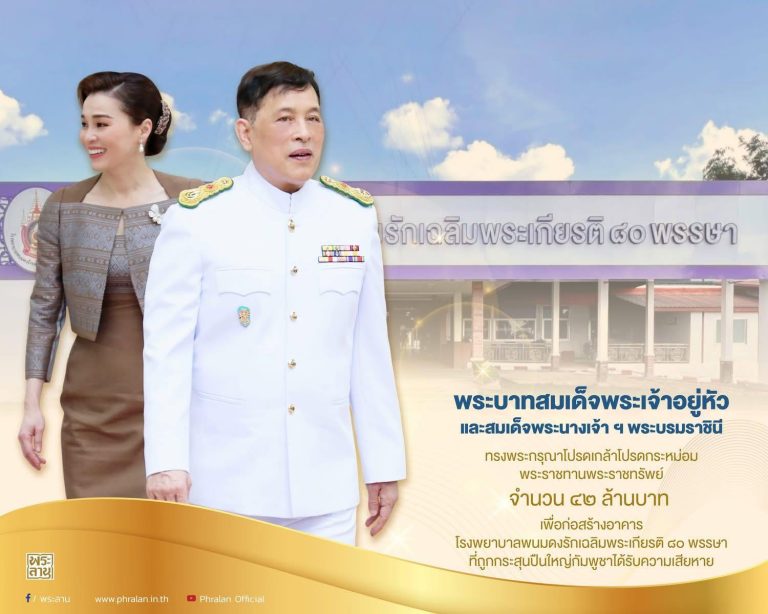 พระบาทสมเด็จพระเจ้าอยู่หัว และสมเด็จพระนางเจ้า ฯ พระบรมราชินี ทรงติดตาม และทรงห่วงใยราษฎร แพทย์ บุคลากรและเจ้าหน้าที่ทางการแพทย์ที่ได้รับความเดือดร้อนและผลกระทบจากสถานการณ์ความไม่สงบในพื้นที่จังหวัดชายแดนไทย – กัมพูชา