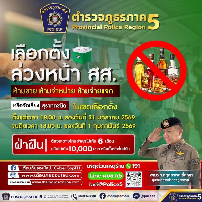 เลือกตั้งล่วงหน้า สส. “ห้ามขาย  ห้ามจำหน่าย  ห้ามแจก”