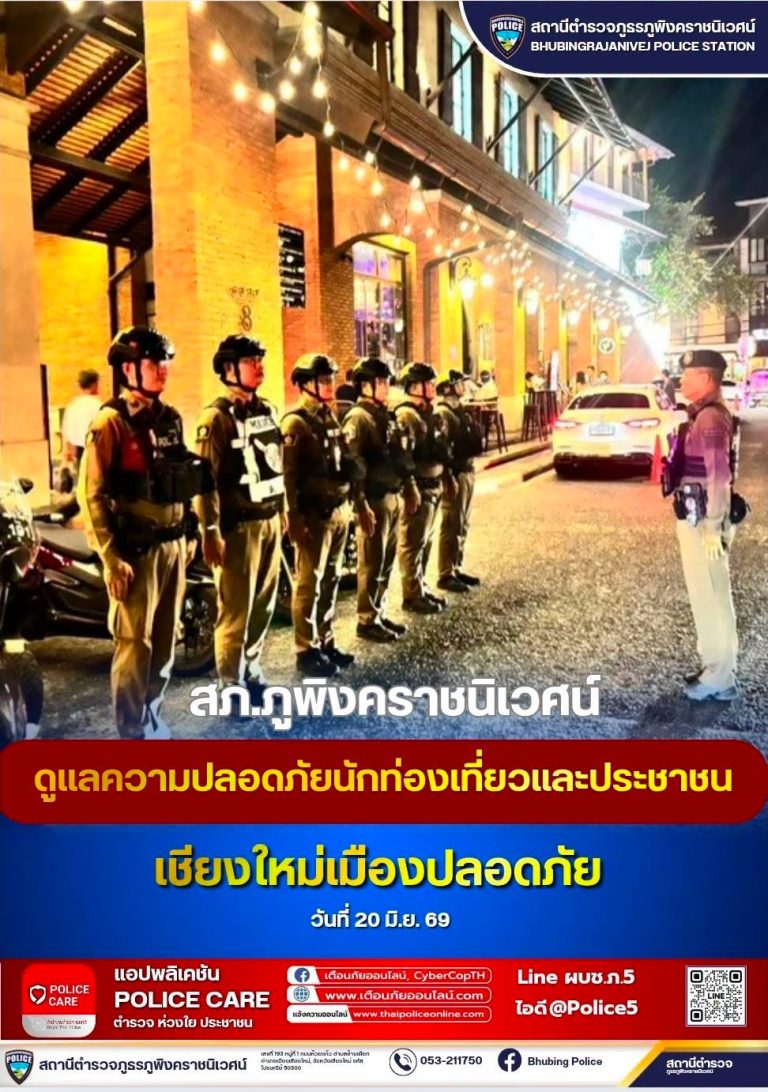 สภ.ภูพิงคราชนิเวศน์ ดูแลความปลอดภัยนักท่องเที่ยวและประชาชน